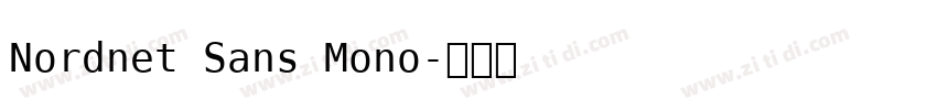 Nordnet Sans Mono字体转换